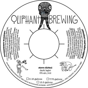 Oliphant Brewing Steve Dirkul