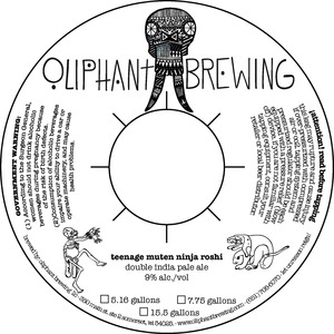 Oliphant Brewing Teenage Muten Ninja Roshi