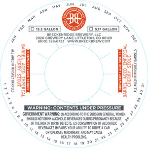 Breckenridge Brewery Barrel Aged Imperial Cherry Stout