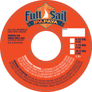 Full Sail IPApaya IPA October 2016