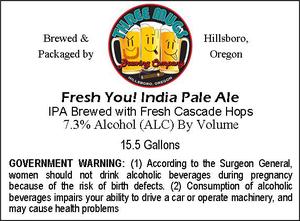 Three Mugs Brewing Fresh You! India Pale Ale October 2016