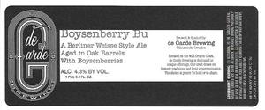 De Garde Brewing Boysenberry Bu