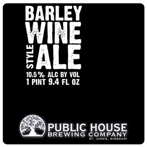 Publ,ic House Brewing Company Barley Wine Style Ale October 2016