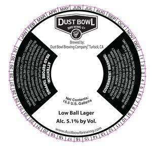 Low Ball Lager October 2016