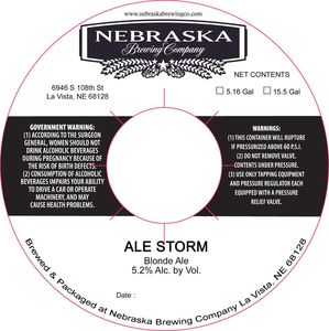 Nebraska Brewing Company Ale Storm