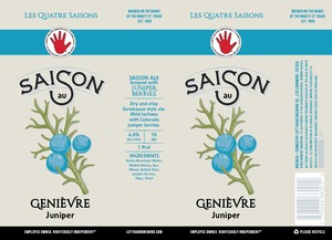 Left Hand Brewing Company Saison Au Genievre