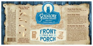 Folklore Front Porch Pale Ale October 2016