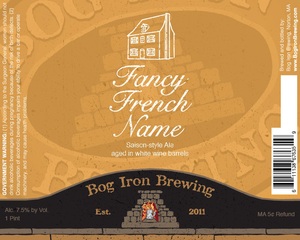 Bog Iron Brewing Fancy French Name November 2016