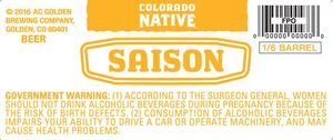 Colorado Native Saison