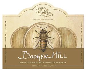 Booger Hill Ale With Honey, Aged In Wine Barrels October 2016