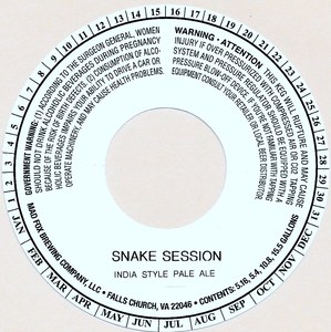 Mad Fox Brewing Company Snake Session October 2016