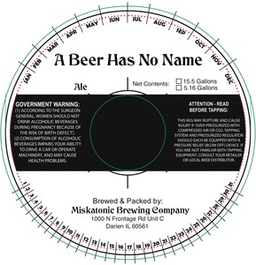 A Beer Has No Name October 2016