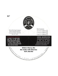 Gilda's Cherry Ale Ale Made With Cherries October 2016