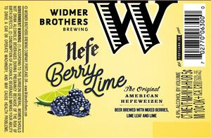 Widmer Brothers Brewing Company Berry Lime Hefe October 2016