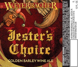 Weyerbacher Jesters Choice Vii October 2016