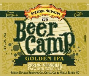 Sierra Nevada Beer Camp Golden IPA October 2016