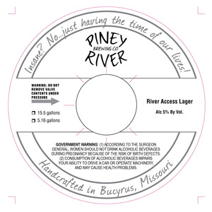 Piney River Brewing Co. River Access