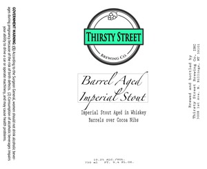 Thirsty Street Brewing Co. Barrel Aged Imperial Stout November 2016