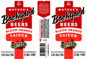 Mother's Brewing Company Blood Orange Saison