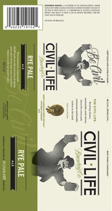 The Civil Life Brewing Co LLC Rye Pale Ale