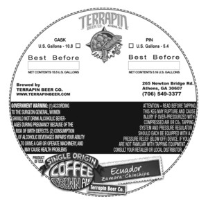 Terrapin Single Origin Coffee Brown Ale:ecuador October 2016
