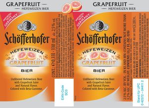 Schofferhofer Grapefruit October 2016
