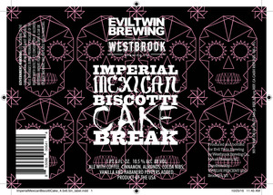 Westbrook Brewing Company Imperial Mexican Biscotti Cake Break October 2016