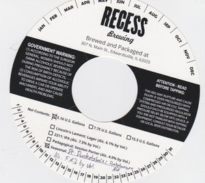 Recess Brewing Dr. Dunkelstein