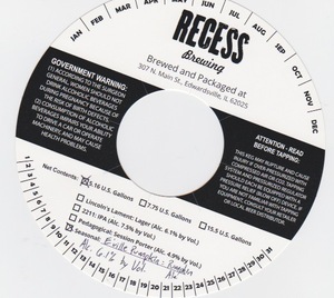 Recess Brewing E'ville Pumpkin