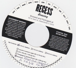 Recess Brewing Klingel Cave