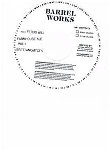 Avondale Brewing Co Ferus Will Farmhouse Ale October 2016