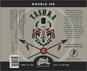 Black Warrior Brewing Co. Tashka Double IPA November 2016