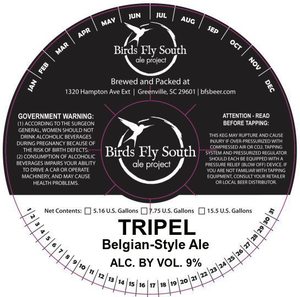 Birds Fly South Ale Project Tripel