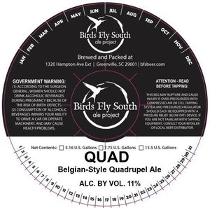 Birds Fly South Ale Project Quad
