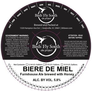 Birds Fly South Ale Project Biere De Miel