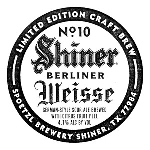 Shiner Berliner Weisse November 2016