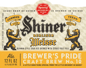 Shiner Berliner Weisse