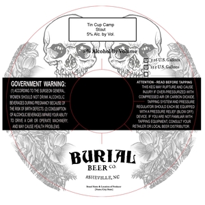Burial Beer Co. Tin Cup Camp Session Stout
