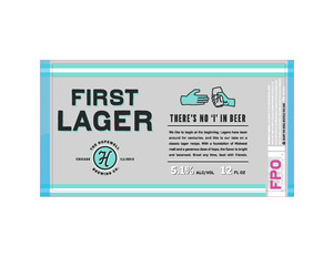 Hopewell Brewing Company First Lager December 2016