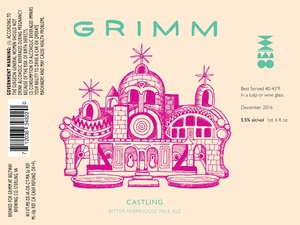 Grimm Castling: Bitter Farmhouse Pale Ale December 2016