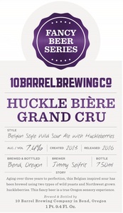 10 Barrel Brewing Co. Huckle Biere Grand Cru November 2016