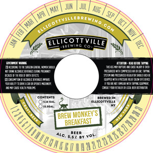Ellicottville Brewing Company Brew Monkey's Breakfast