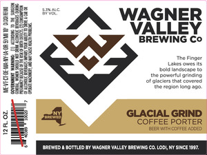 Wagner Valley Brewing Co Glacial Grind November 2016