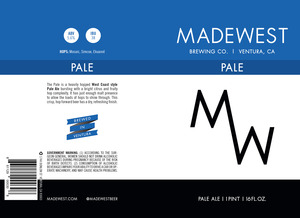 Madewest Brewing Company Pale