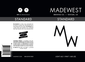 Madewest Brewing Company Standard