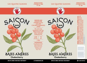 Left Hand Brewing Company Saison Aux Baies Ameres December 2016