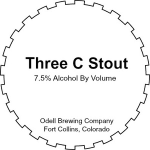 Odell Brewing Company Three C Stout