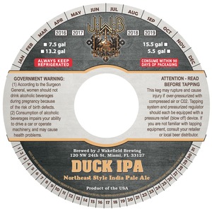 J. Wakefield Brewing Duck IPA