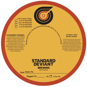Standard Deviant Brewing Saison