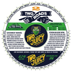 Two Roads Two Juicy New England Style IPA